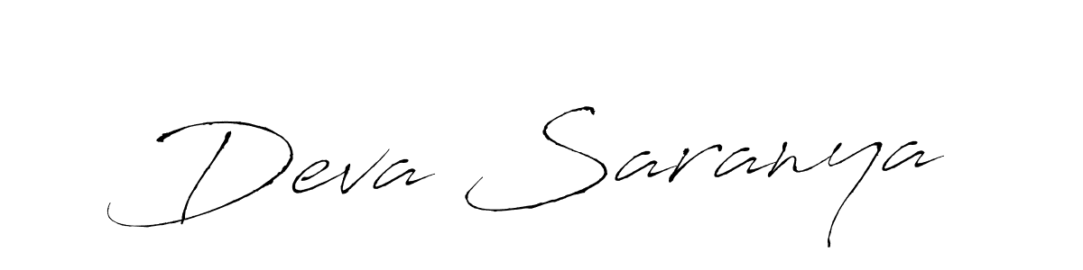 Also we have Deva Saranya name is the best signature style. Create professional handwritten signature collection using Antro_Vectra autograph style. Deva Saranya signature style 6 images and pictures png