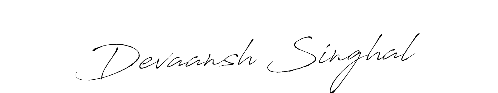 Devaansh Singhal stylish signature style. Best Handwritten Sign (Antro_Vectra) for my name. Handwritten Signature Collection Ideas for my name Devaansh Singhal. Devaansh Singhal signature style 6 images and pictures png