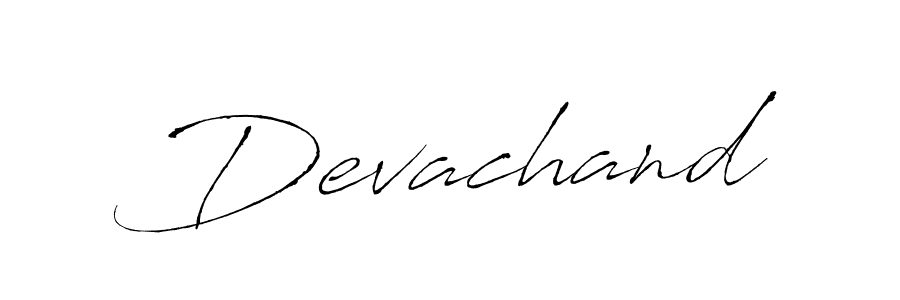 Design your own signature with our free online signature maker. With this signature software, you can create a handwritten (Antro_Vectra) signature for name Devachand. Devachand signature style 6 images and pictures png