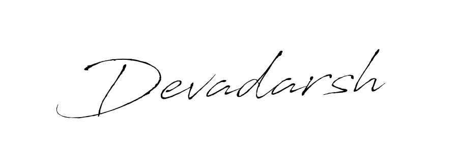 Make a beautiful signature design for name Devadarsh. With this signature (Antro_Vectra) style, you can create a handwritten signature for free. Devadarsh signature style 6 images and pictures png