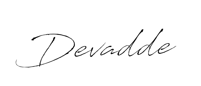 Create a beautiful signature design for name Devadde. With this signature (Antro_Vectra) fonts, you can make a handwritten signature for free. Devadde signature style 6 images and pictures png