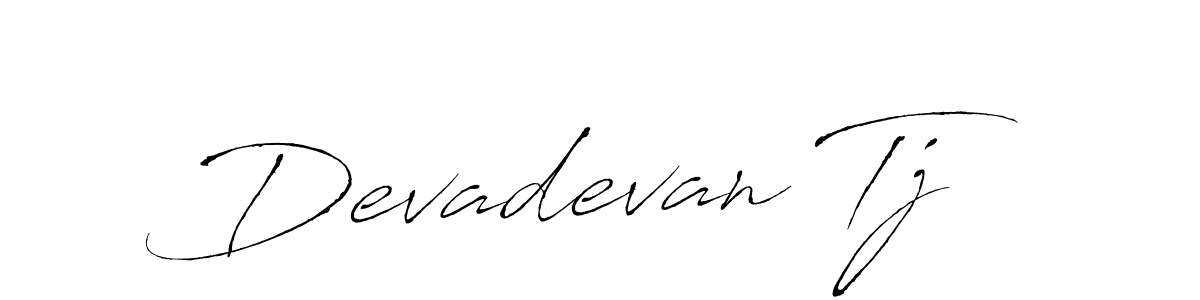 Make a beautiful signature design for name Devadevan Tj. With this signature (Antro_Vectra) style, you can create a handwritten signature for free. Devadevan Tj signature style 6 images and pictures png