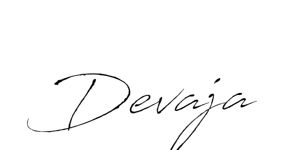 Design your own signature with our free online signature maker. With this signature software, you can create a handwritten (Antro_Vectra) signature for name Devaja. Devaja signature style 6 images and pictures png