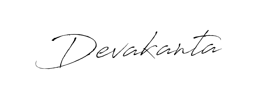 You should practise on your own different ways (Antro_Vectra) to write your name (Devakanta) in signature. don't let someone else do it for you. Devakanta signature style 6 images and pictures png