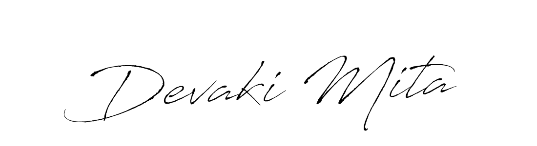 You can use this online signature creator to create a handwritten signature for the name Devaki Mita. This is the best online autograph maker. Devaki Mita signature style 6 images and pictures png