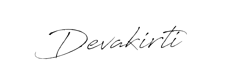 Devakirti stylish signature style. Best Handwritten Sign (Antro_Vectra) for my name. Handwritten Signature Collection Ideas for my name Devakirti. Devakirti signature style 6 images and pictures png