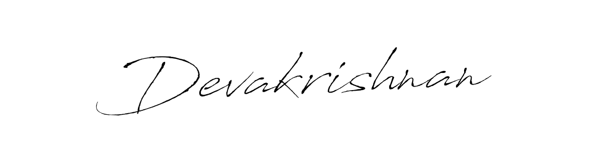 How to make Devakrishnan name signature. Use Antro_Vectra style for creating short signs online. This is the latest handwritten sign. Devakrishnan signature style 6 images and pictures png