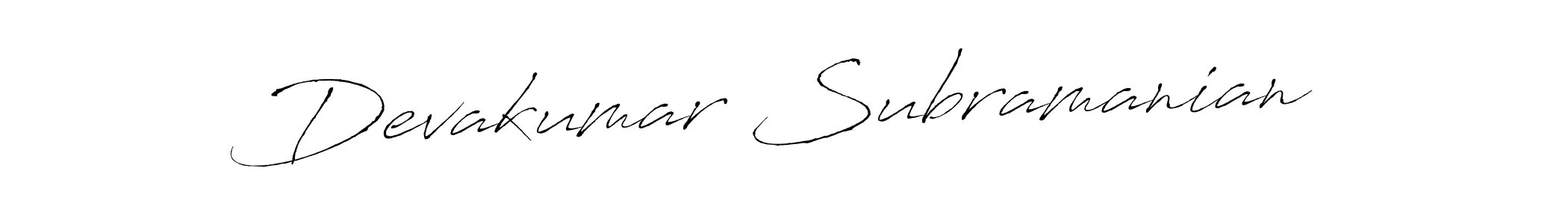 Make a beautiful signature design for name Devakumar Subramanian. With this signature (Antro_Vectra) style, you can create a handwritten signature for free. Devakumar Subramanian signature style 6 images and pictures png