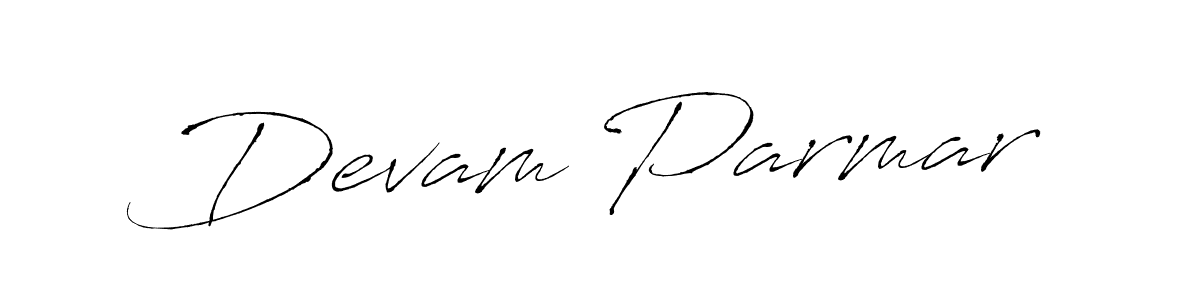 How to make Devam Parmar signature? Antro_Vectra is a professional autograph style. Create handwritten signature for Devam Parmar name. Devam Parmar signature style 6 images and pictures png