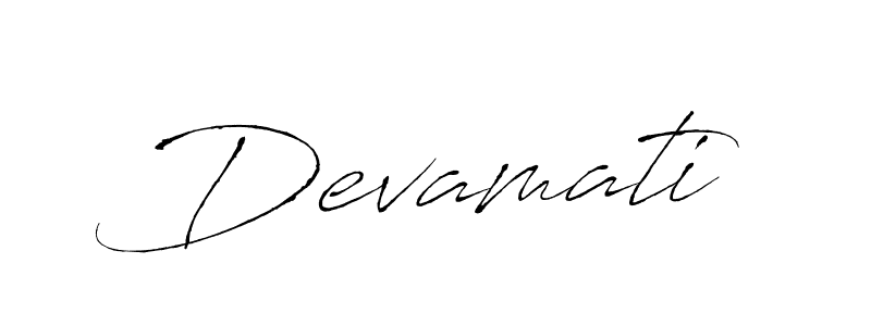 Use a signature maker to create a handwritten signature online. With this signature software, you can design (Antro_Vectra) your own signature for name Devamati. Devamati signature style 6 images and pictures png