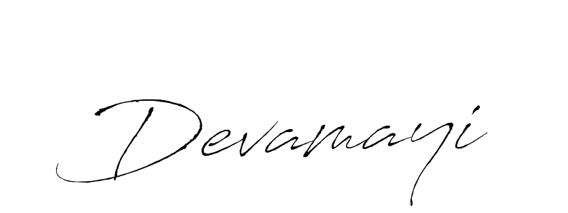 Devamayi stylish signature style. Best Handwritten Sign (Antro_Vectra) for my name. Handwritten Signature Collection Ideas for my name Devamayi. Devamayi signature style 6 images and pictures png