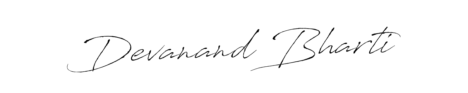 Make a beautiful signature design for name Devanand Bharti. With this signature (Antro_Vectra) style, you can create a handwritten signature for free. Devanand Bharti signature style 6 images and pictures png