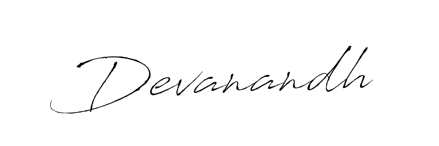 Devanandh stylish signature style. Best Handwritten Sign (Antro_Vectra) for my name. Handwritten Signature Collection Ideas for my name Devanandh. Devanandh signature style 6 images and pictures png