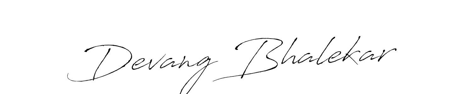 How to make Devang Bhalekar name signature. Use Antro_Vectra style for creating short signs online. This is the latest handwritten sign. Devang Bhalekar signature style 6 images and pictures png
