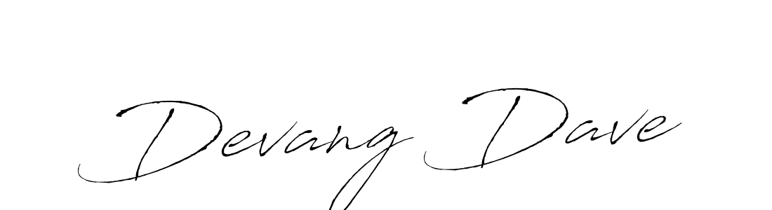 How to make Devang Dave name signature. Use Antro_Vectra style for creating short signs online. This is the latest handwritten sign. Devang Dave signature style 6 images and pictures png