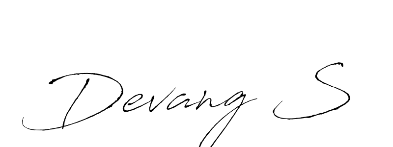 The best way (Antro_Vectra) to make a short signature is to pick only two or three words in your name. The name Devang S include a total of six letters. For converting this name. Devang S signature style 6 images and pictures png