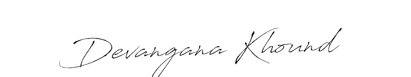 You can use this online signature creator to create a handwritten signature for the name Devangana Khound. This is the best online autograph maker. Devangana Khound signature style 6 images and pictures png