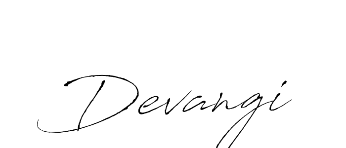 Devangi stylish signature style. Best Handwritten Sign (Antro_Vectra) for my name. Handwritten Signature Collection Ideas for my name Devangi. Devangi signature style 6 images and pictures png