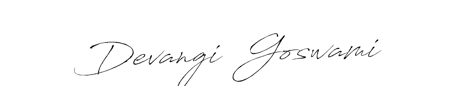 See photos of Devangi  Goswami official signature by Spectra . Check more albums & portfolios. Read reviews & check more about Antro_Vectra font. Devangi  Goswami signature style 6 images and pictures png