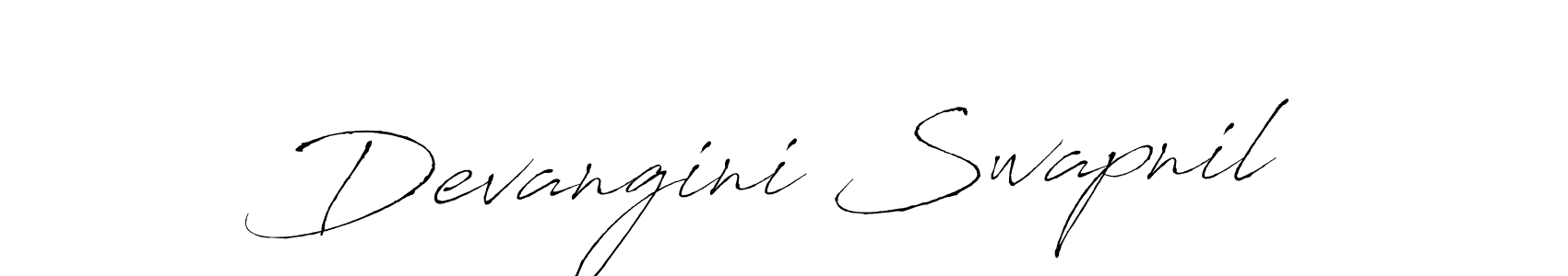 How to make Devangini Swapnil signature? Antro_Vectra is a professional autograph style. Create handwritten signature for Devangini Swapnil name. Devangini Swapnil signature style 6 images and pictures png