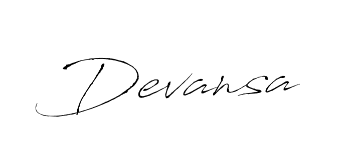 Antro_Vectra is a professional signature style that is perfect for those who want to add a touch of class to their signature. It is also a great choice for those who want to make their signature more unique. Get Devansa name to fancy signature for free. Devansa signature style 6 images and pictures png