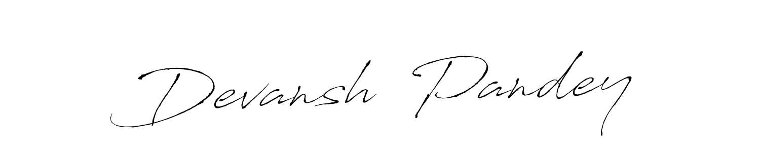 Make a short Devansh  Pandey signature style. Manage your documents anywhere anytime using Antro_Vectra. Create and add eSignatures, submit forms, share and send files easily. Devansh  Pandey signature style 6 images and pictures png