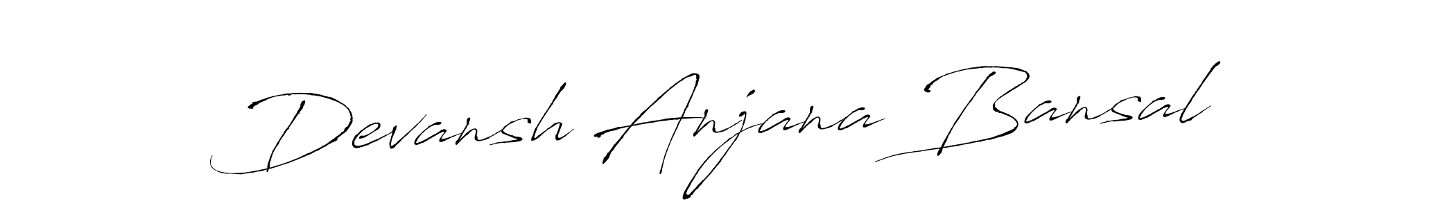 See photos of Devansh Anjana Bansal official signature by Spectra . Check more albums & portfolios. Read reviews & check more about Antro_Vectra font. Devansh Anjana Bansal signature style 6 images and pictures png