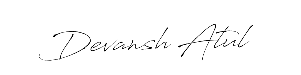 Make a short Devansh Atul signature style. Manage your documents anywhere anytime using Antro_Vectra. Create and add eSignatures, submit forms, share and send files easily. Devansh Atul signature style 6 images and pictures png