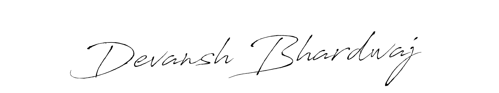 Create a beautiful signature design for name Devansh Bhardwaj. With this signature (Antro_Vectra) fonts, you can make a handwritten signature for free. Devansh Bhardwaj signature style 6 images and pictures png