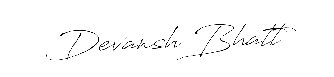 Make a short Devansh Bhatt signature style. Manage your documents anywhere anytime using Antro_Vectra. Create and add eSignatures, submit forms, share and send files easily. Devansh Bhatt signature style 6 images and pictures png