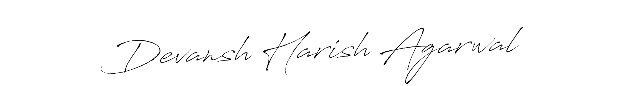 You should practise on your own different ways (Antro_Vectra) to write your name (Devansh Harish Agarwal) in signature. don't let someone else do it for you. Devansh Harish Agarwal signature style 6 images and pictures png