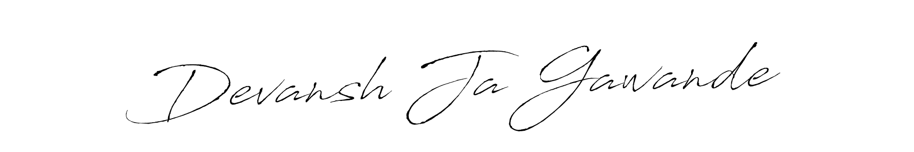 Use a signature maker to create a handwritten signature online. With this signature software, you can design (Antro_Vectra) your own signature for name Devansh Ja Gawande. Devansh Ja Gawande signature style 6 images and pictures png
