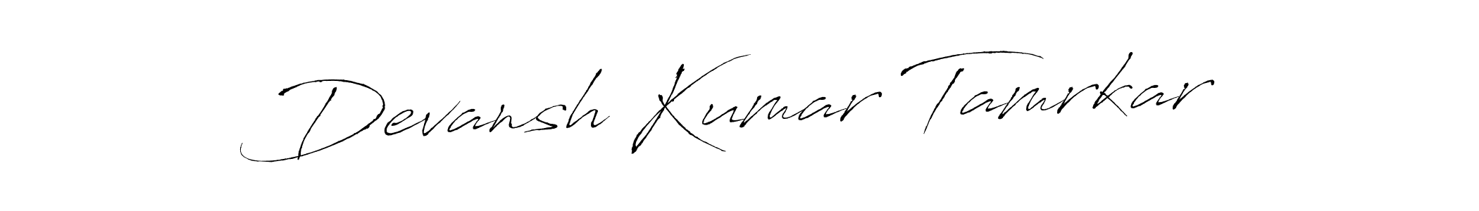 You can use this online signature creator to create a handwritten signature for the name Devansh Kumar Tamrkar. This is the best online autograph maker. Devansh Kumar Tamrkar signature style 6 images and pictures png