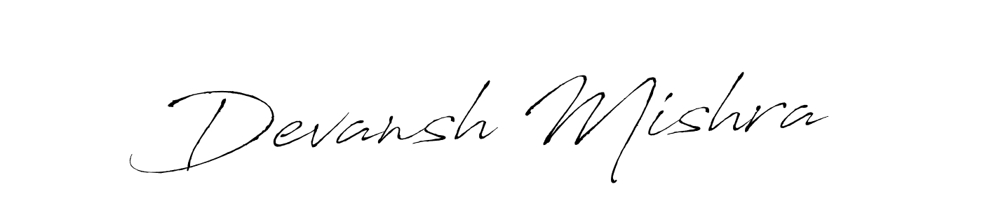 Devansh Mishra stylish signature style. Best Handwritten Sign (Antro_Vectra) for my name. Handwritten Signature Collection Ideas for my name Devansh Mishra. Devansh Mishra signature style 6 images and pictures png