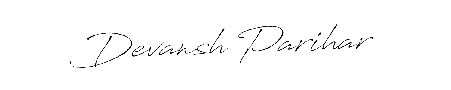 Also You can easily find your signature by using the search form. We will create Devansh Parihar name handwritten signature images for you free of cost using Antro_Vectra sign style. Devansh Parihar signature style 6 images and pictures png