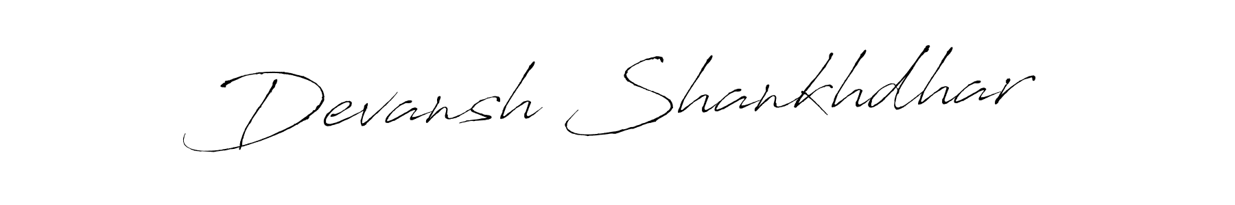Design your own signature with our free online signature maker. With this signature software, you can create a handwritten (Antro_Vectra) signature for name Devansh Shankhdhar. Devansh Shankhdhar signature style 6 images and pictures png