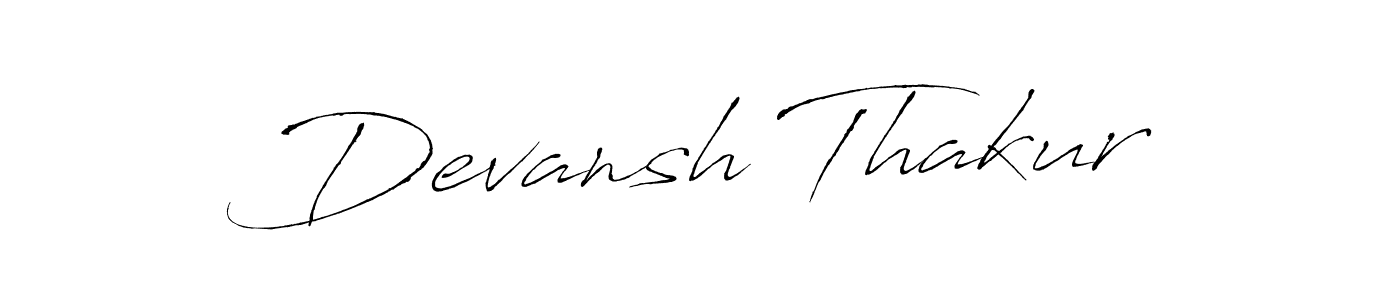 This is the best signature style for the Devansh Thakur name. Also you like these signature font (Antro_Vectra). Mix name signature. Devansh Thakur signature style 6 images and pictures png