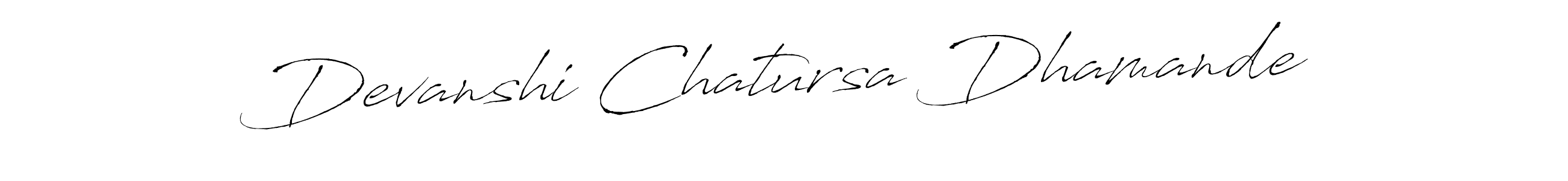 It looks lik you need a new signature style for name Devanshi Chatursa Dhamande. Design unique handwritten (Antro_Vectra) signature with our free signature maker in just a few clicks. Devanshi Chatursa Dhamande signature style 6 images and pictures png