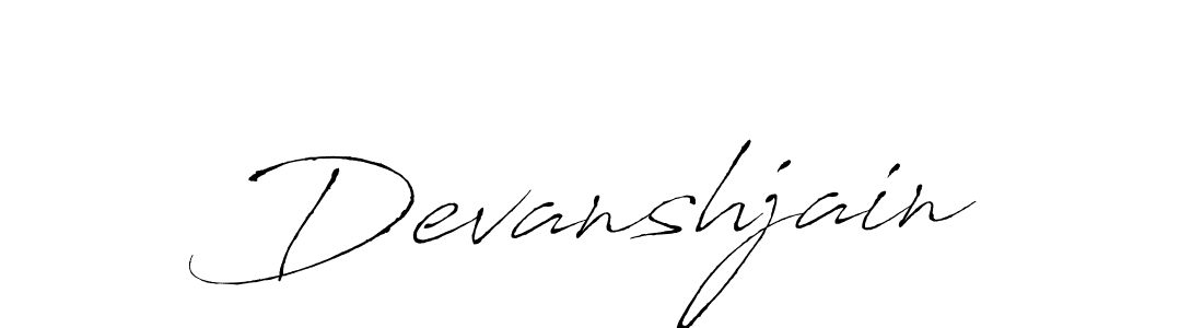 How to make Devanshjain signature? Antro_Vectra is a professional autograph style. Create handwritten signature for Devanshjain name. Devanshjain signature style 6 images and pictures png