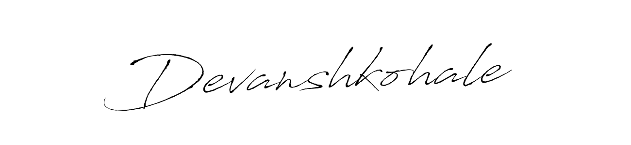 Make a beautiful signature design for name Devanshkohale. Use this online signature maker to create a handwritten signature for free. Devanshkohale signature style 6 images and pictures png