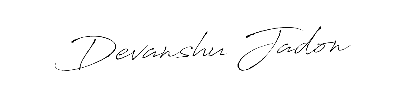 Similarly Antro_Vectra is the best handwritten signature design. Signature creator online .You can use it as an online autograph creator for name Devanshu Jadon. Devanshu Jadon signature style 6 images and pictures png