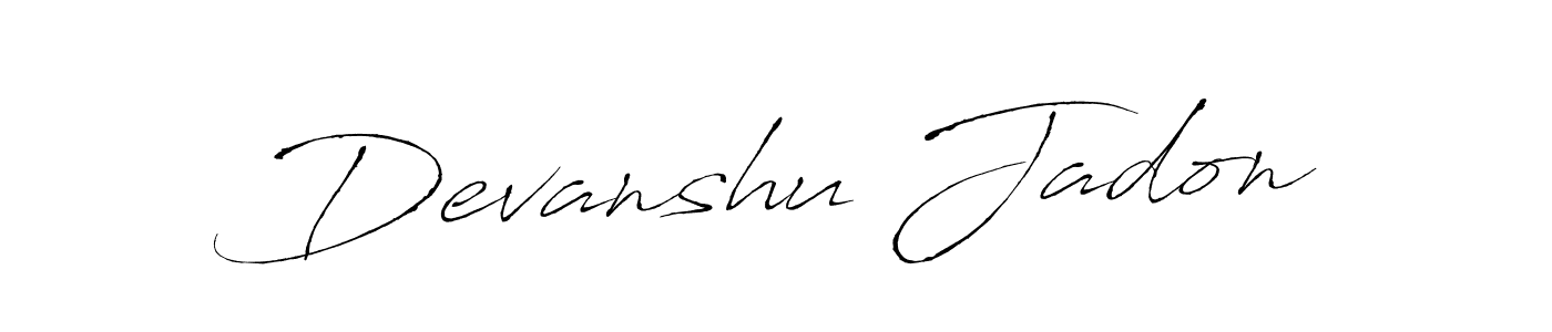 You should practise on your own different ways (Antro_Vectra) to write your name (Devanshu Jadon) in signature. don't let someone else do it for you. Devanshu Jadon signature style 6 images and pictures png