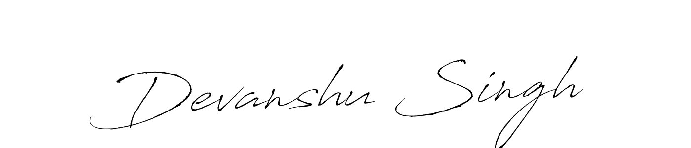 This is the best signature style for the Devanshu Singh name. Also you like these signature font (Antro_Vectra). Mix name signature. Devanshu Singh signature style 6 images and pictures png