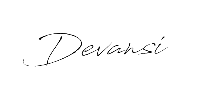 Antro_Vectra is a professional signature style that is perfect for those who want to add a touch of class to their signature. It is also a great choice for those who want to make their signature more unique. Get Devansi name to fancy signature for free. Devansi signature style 6 images and pictures png