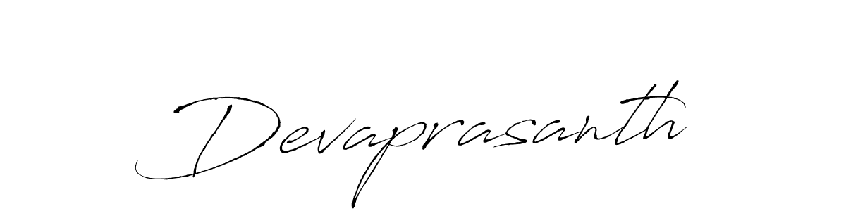 How to make Devaprasanth signature? Antro_Vectra is a professional autograph style. Create handwritten signature for Devaprasanth name. Devaprasanth signature style 6 images and pictures png