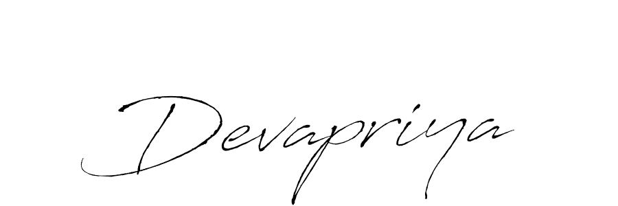 Devapriya stylish signature style. Best Handwritten Sign (Antro_Vectra) for my name. Handwritten Signature Collection Ideas for my name Devapriya. Devapriya signature style 6 images and pictures png