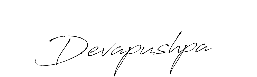 Devapushpa stylish signature style. Best Handwritten Sign (Antro_Vectra) for my name. Handwritten Signature Collection Ideas for my name Devapushpa. Devapushpa signature style 6 images and pictures png