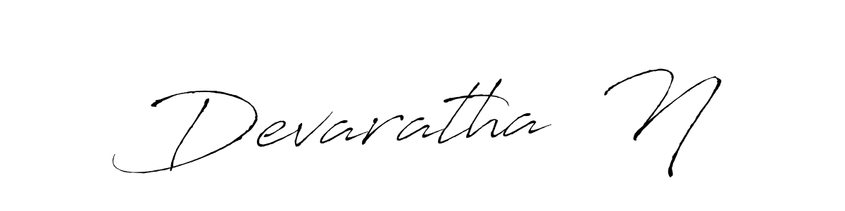 Design your own signature with our free online signature maker. With this signature software, you can create a handwritten (Antro_Vectra) signature for name Devaratha  N. Devaratha  N signature style 6 images and pictures png
