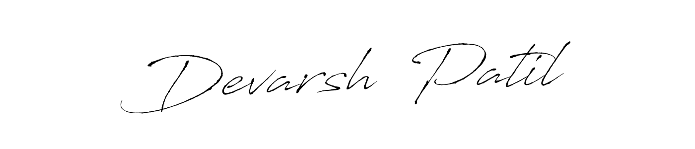 Use a signature maker to create a handwritten signature online. With this signature software, you can design (Antro_Vectra) your own signature for name Devarsh  Patil. Devarsh  Patil signature style 6 images and pictures png