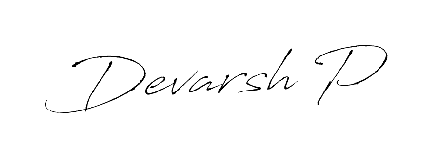 It looks lik you need a new signature style for name Devarsh P. Design unique handwritten (Antro_Vectra) signature with our free signature maker in just a few clicks. Devarsh P signature style 6 images and pictures png